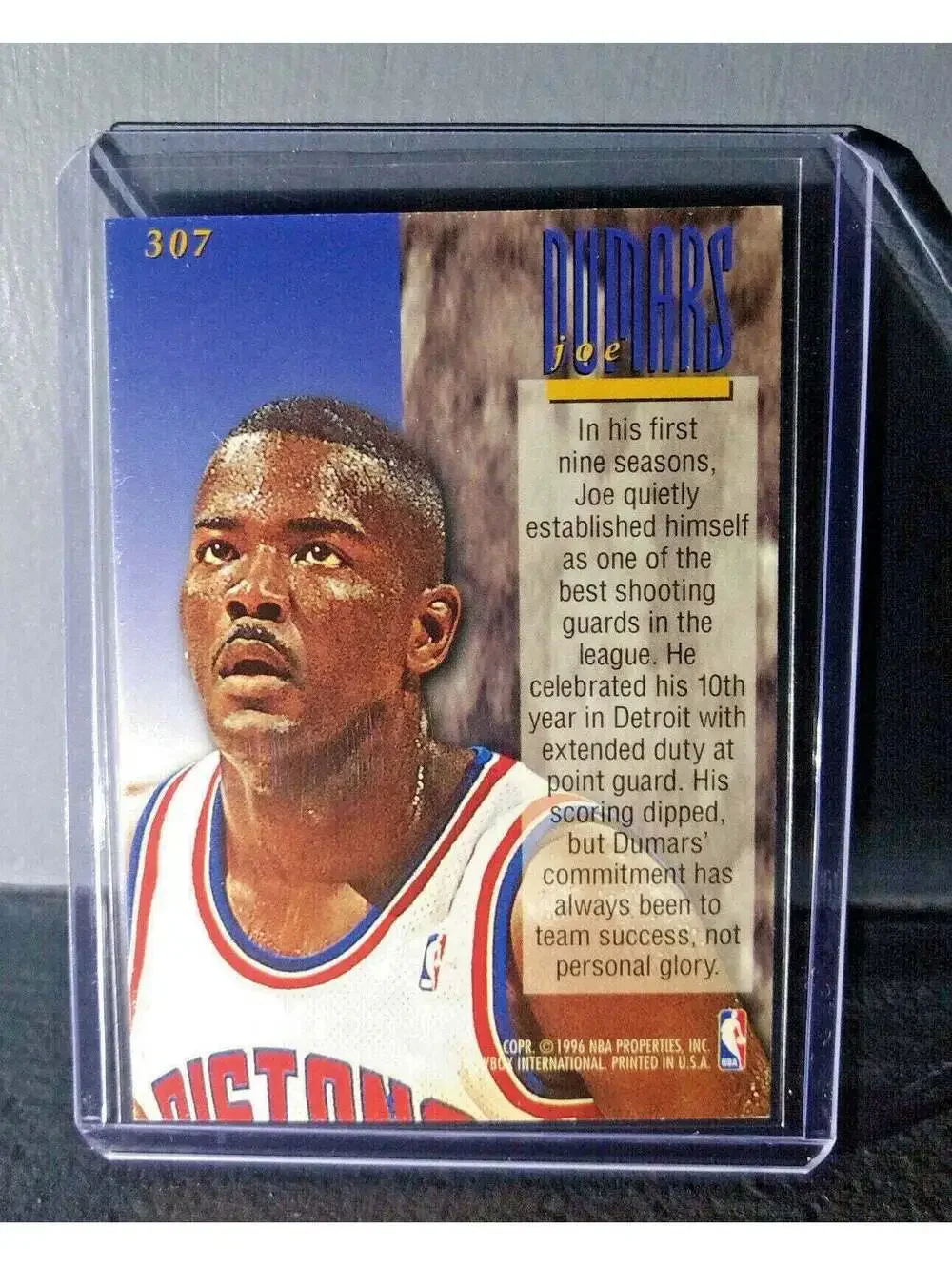 1995-96 Joe Dumars #307 Ultra Encore Basketball Card